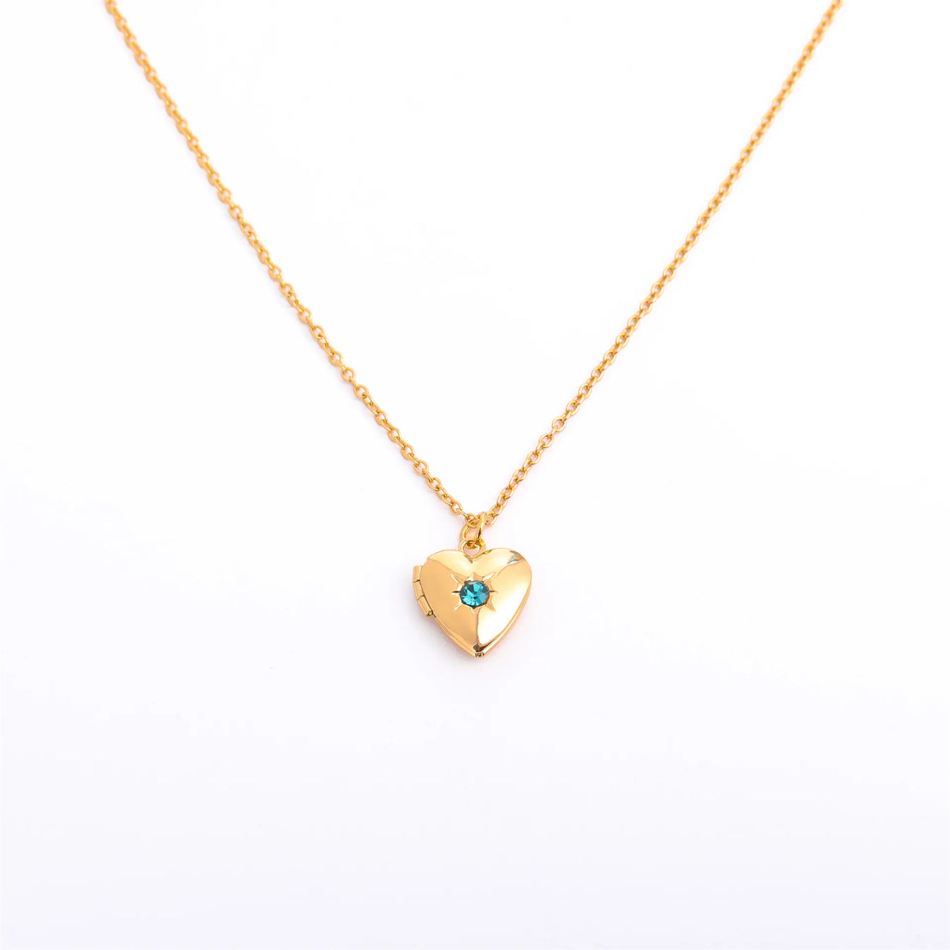 North & Pearl Heart Locket Birthstone Necklace product image 5