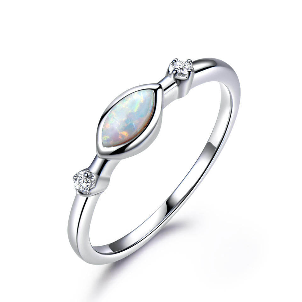 North & Pearl Opal-Style Marquise Ring product image 1