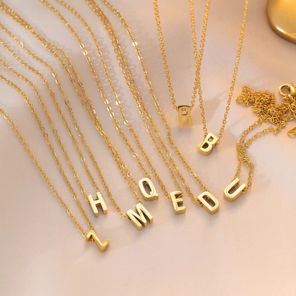 North & Pearl Charm Refined Letter Necklace product image 1
