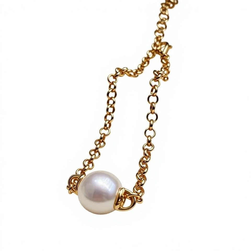 North & Pearl Chunky Chain Pearl Bracelet product image 1
