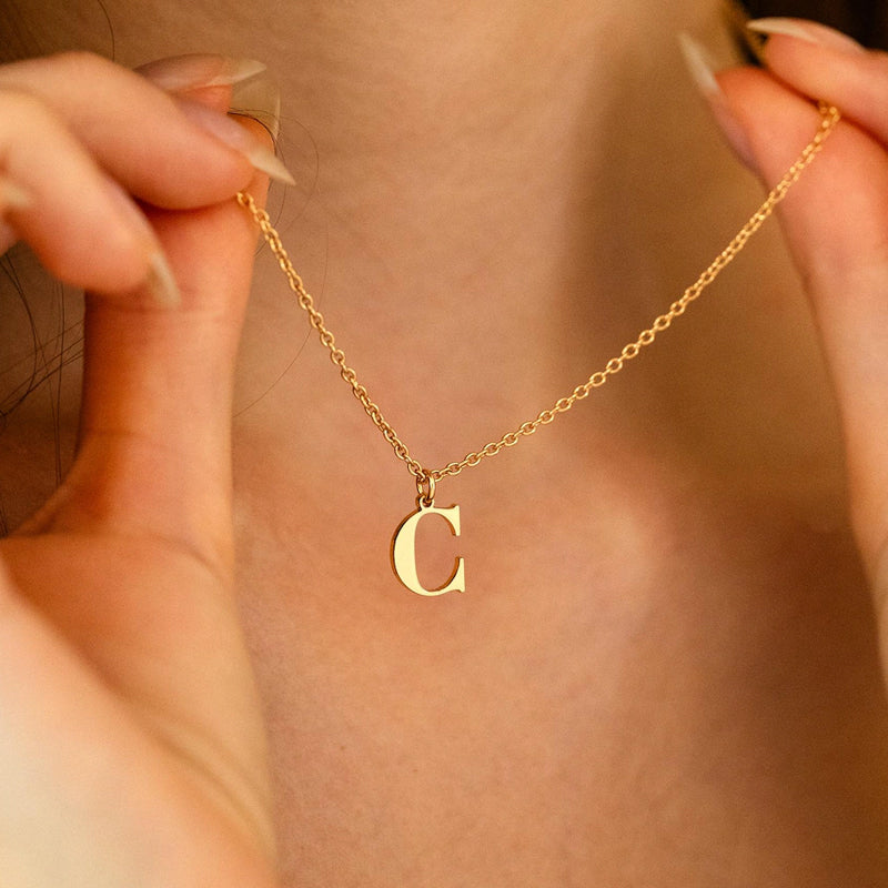 North & Pearl Pendant Dainty Initial Necklace product image 3