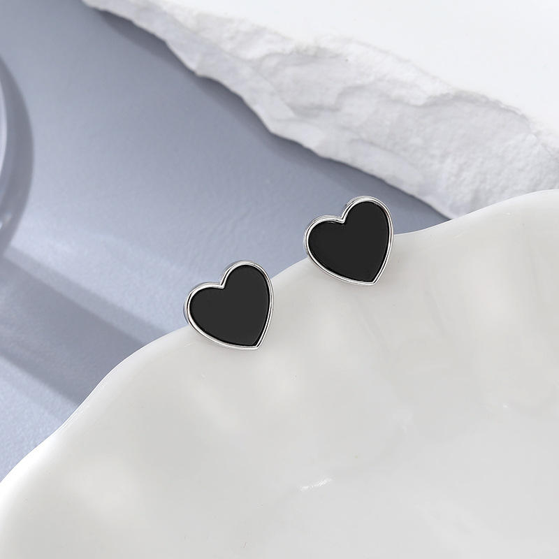 North & Pearl Black Heart Necklace, Bracelet & Earring Set product image 2