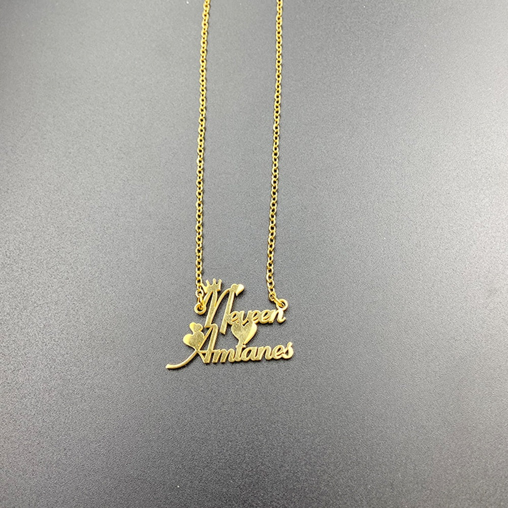 North & Pearl Polished Script Pendant Necklace product image 5