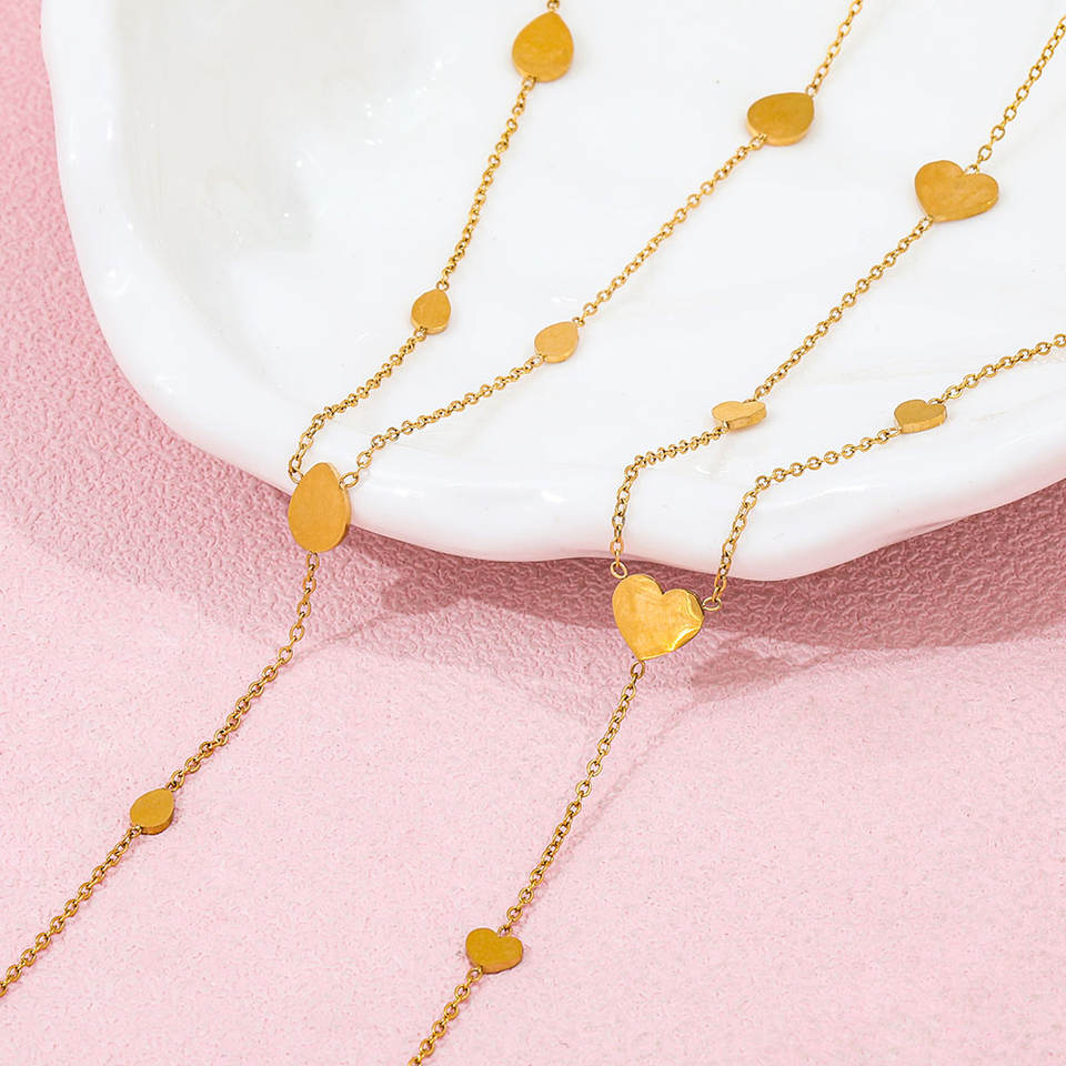 North & Pearl Heart Station Y Necklace product image 2