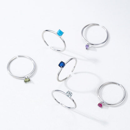North & Pearl Birthstone Stacking Ring product thumbnail 3