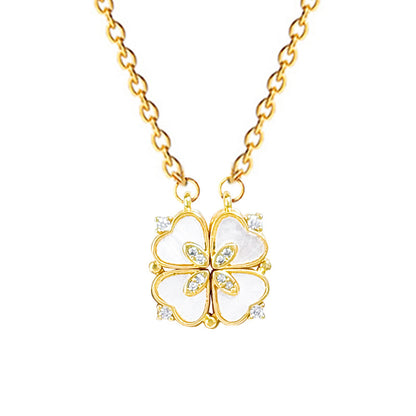 North & Pearl Heart Charm Necklace product thumbnail 6