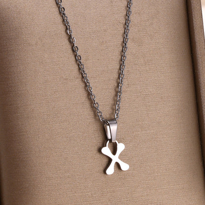 North & Pearl Charm Polished Initial Necklace product thumbnail 6