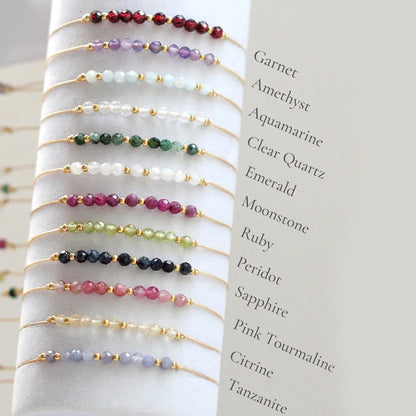 North & Pearl Dainty Birthstone Bead Bracelet product thumbnail 2
