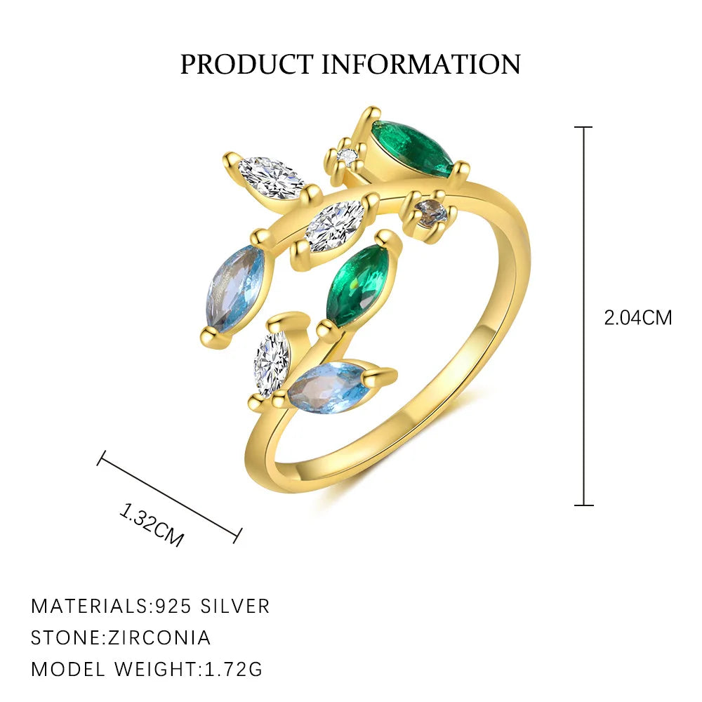 North & Pearl Flower Birthstone Open Ring product image