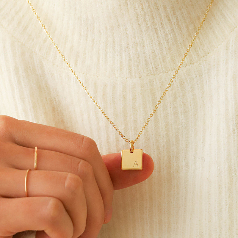 North & Pearl Layering Dainty Initial Necklace product image 5