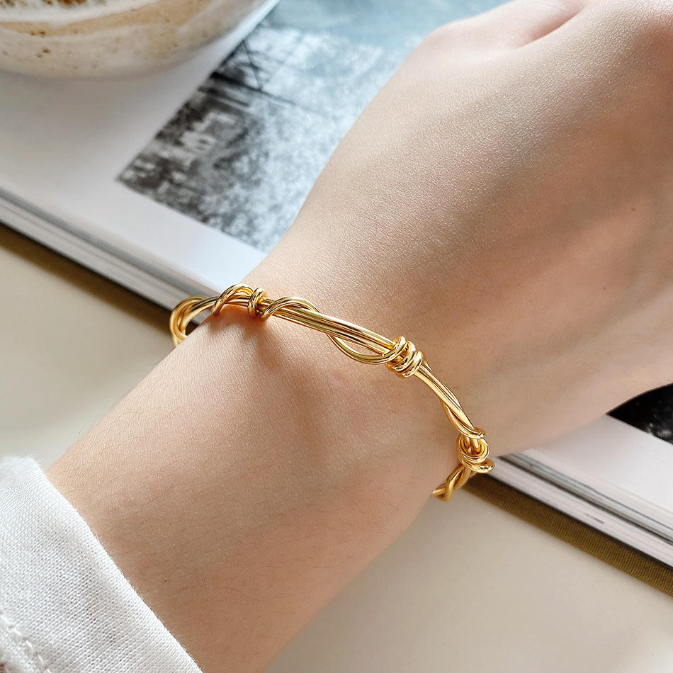 North & Pearl Twisted Wire Cuff Bracelet product image