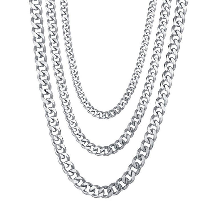 North & Pearl Silver Curb Chain Necklace product image 1