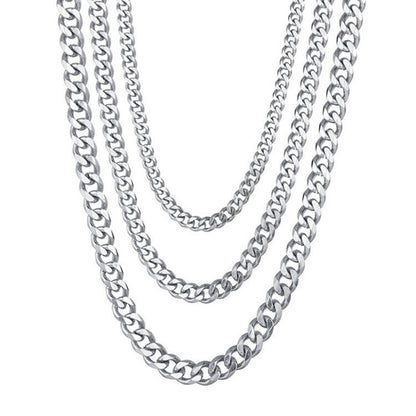 North & Pearl Silver Curb Chain Necklace product thumbnail 1