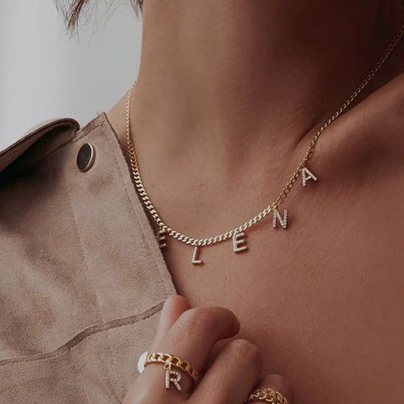 North & Pearl Pendant Polished Initial Necklace product image
