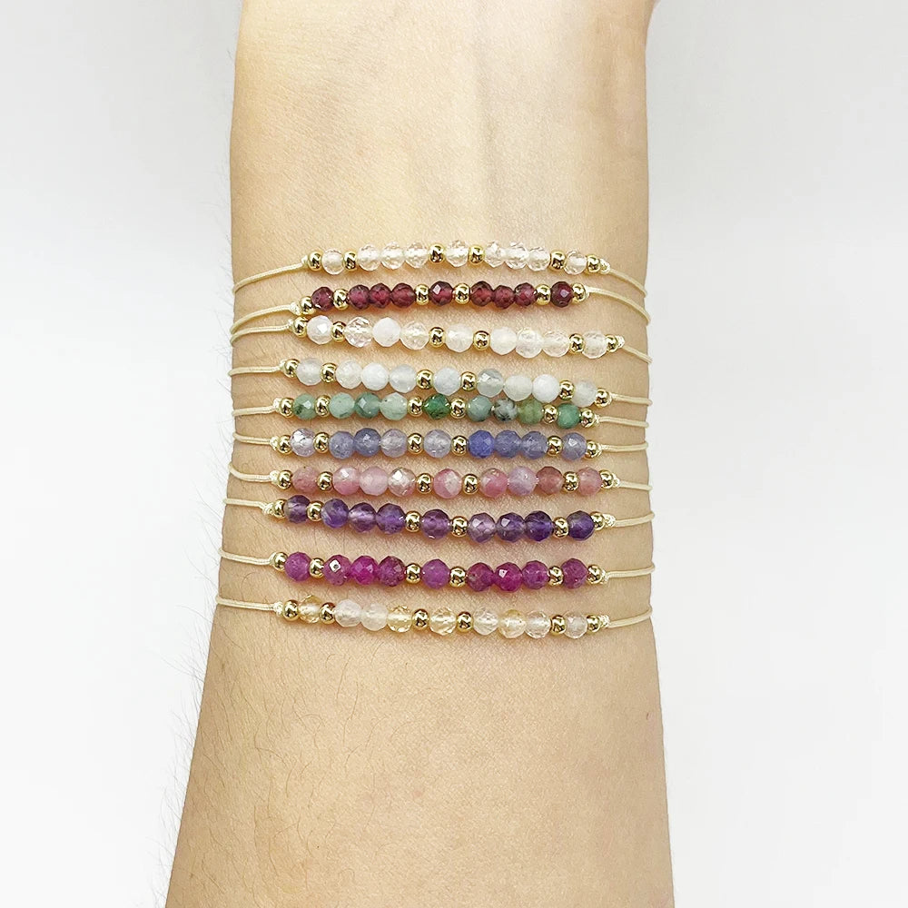 North & Pearl Dainty Birthstone Bead Bracelet product image 3