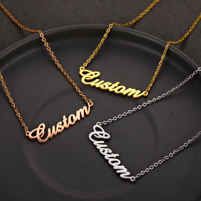 North & Pearl Modern Name Necklace product image 3