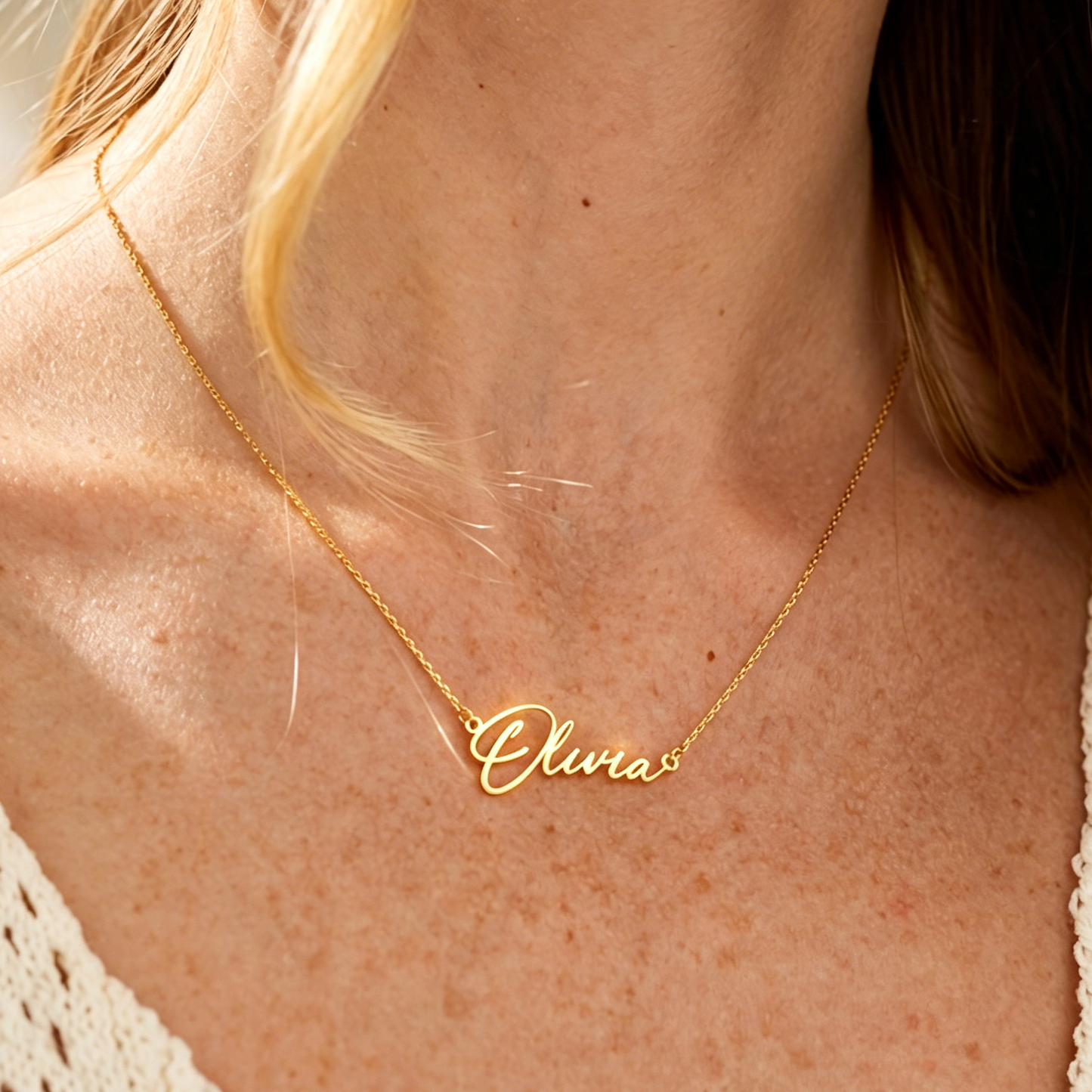 North & Pearl Statement Layering Name Necklace product image