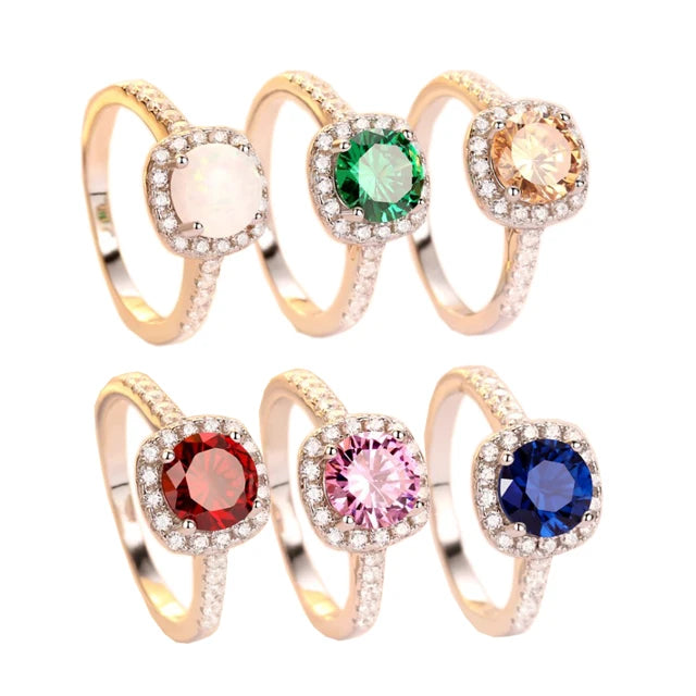 North & Pearl Opal-Style Birth Month Ring product image