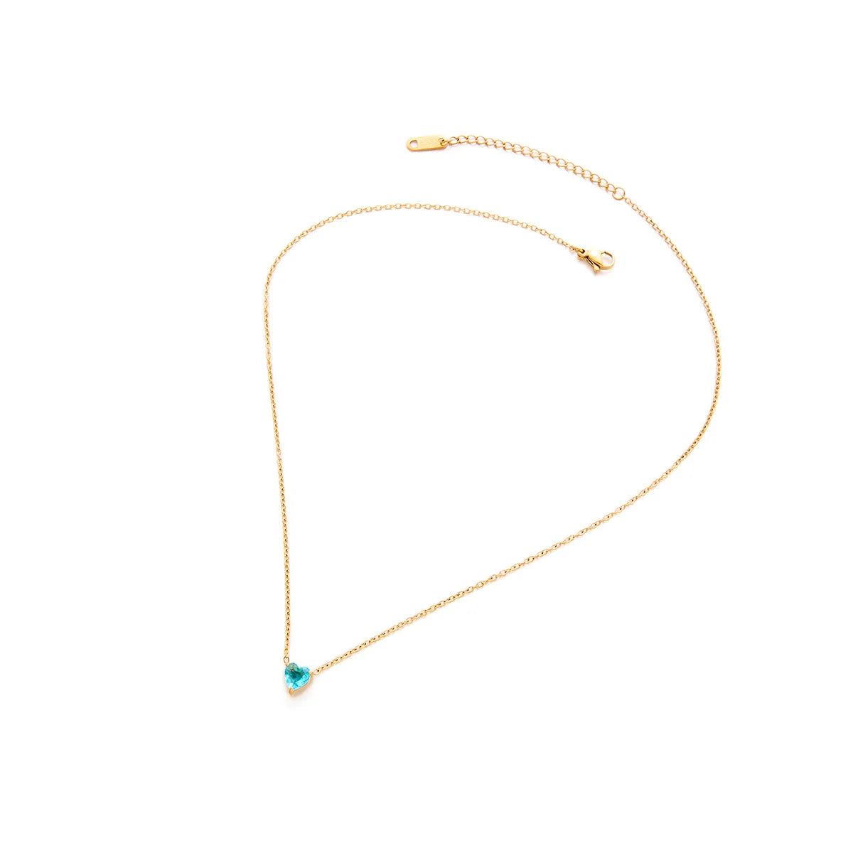 North & Pearl Heart Birthstone Pendant Necklace product image 5