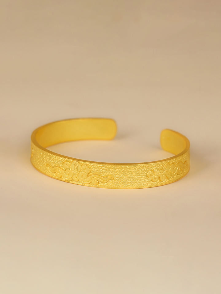 North & Pearl Embossed Cloud Cuff Bracelet product image