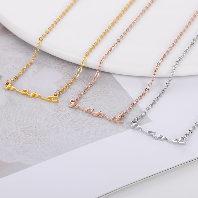 North & Pearl Slim Letter Pendant Necklace product image