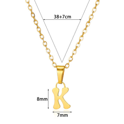 North & Pearl Charm Polished Initial Necklace product thumbnail 2