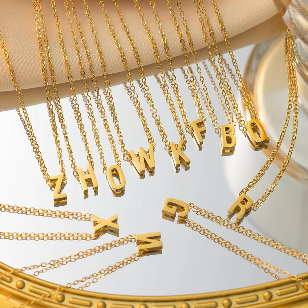North & Pearl Charm Refined Letter Necklace product image 2