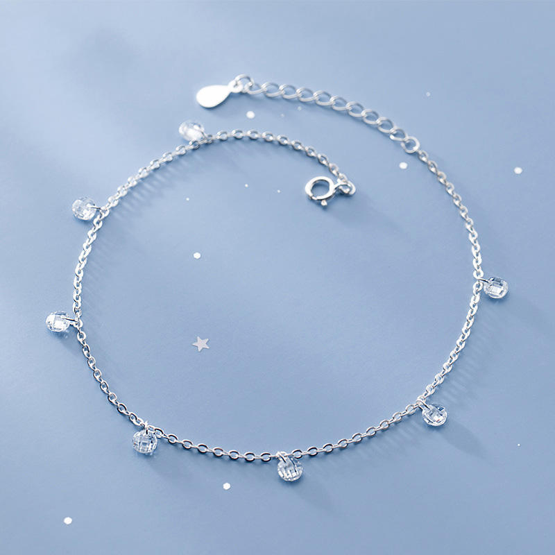 North & Pearl CZ Drop Anklet product image 1