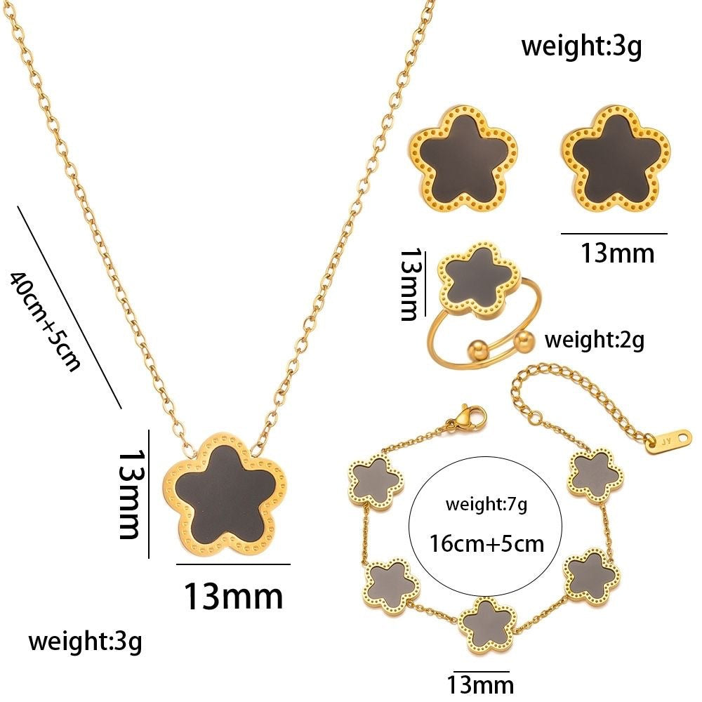 North & Pearl Flower Jewelry Set product image 2