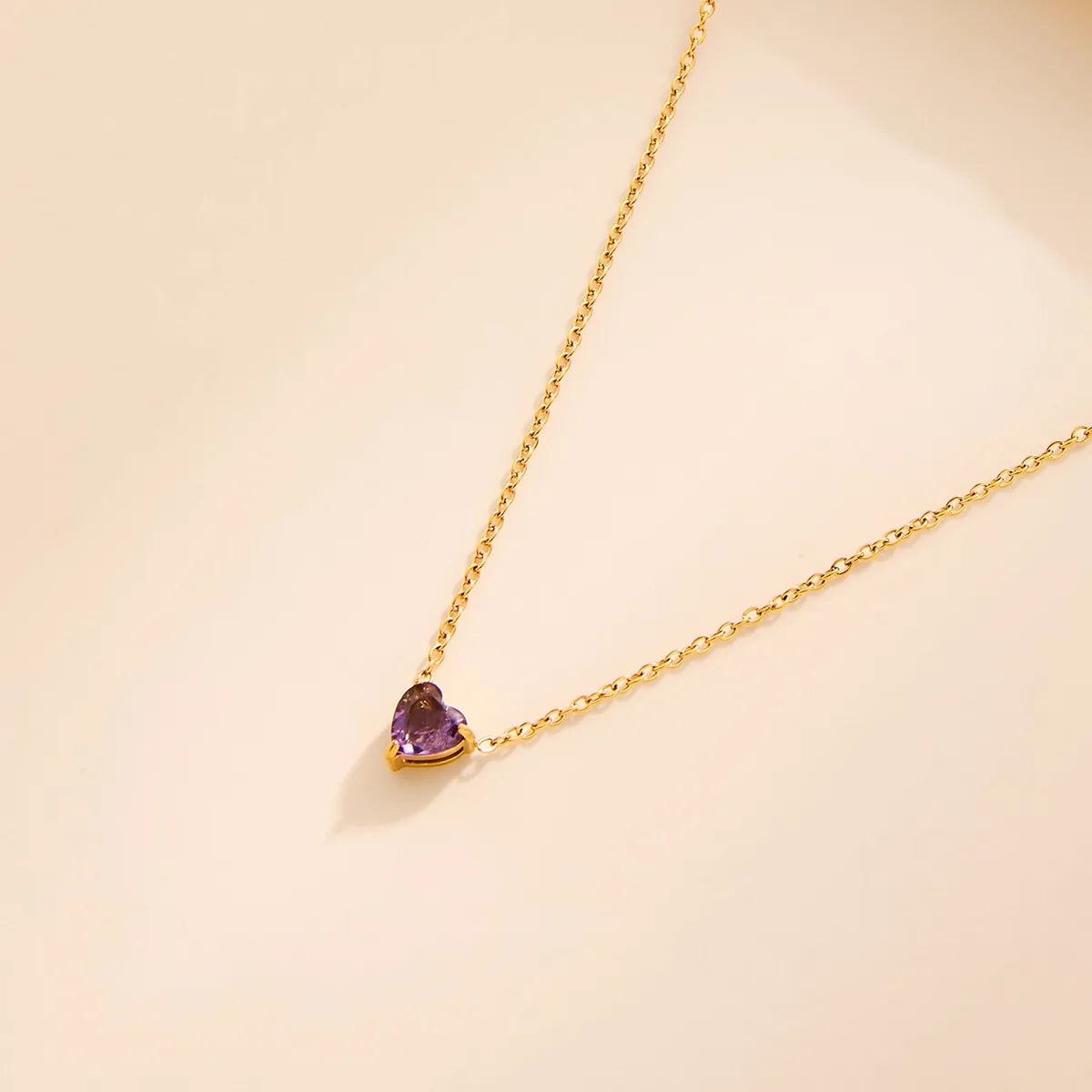 North & Pearl Heart Birthstone Pendant Necklace product image 4