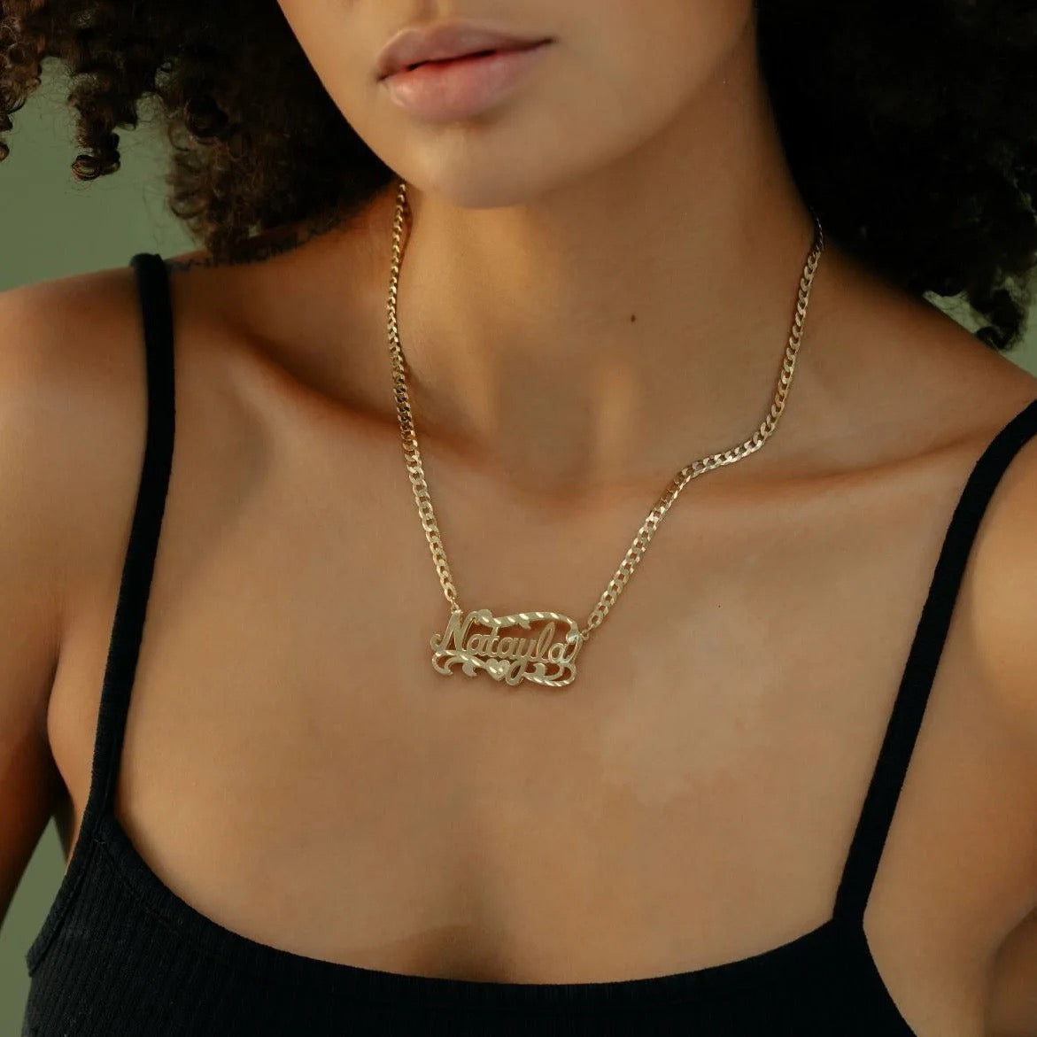 North & Pearl Script Floating Name Necklace product image 6