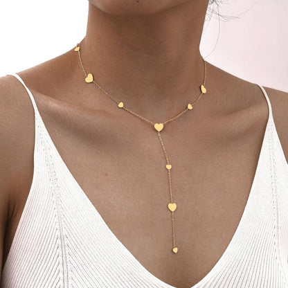 North & Pearl Heart Station Y Necklace product thumbnail 1