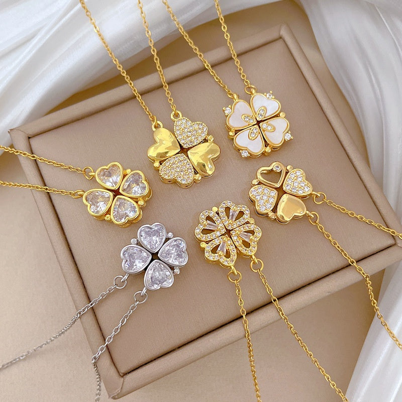 North & Pearl Heart Charm Necklace product image 3