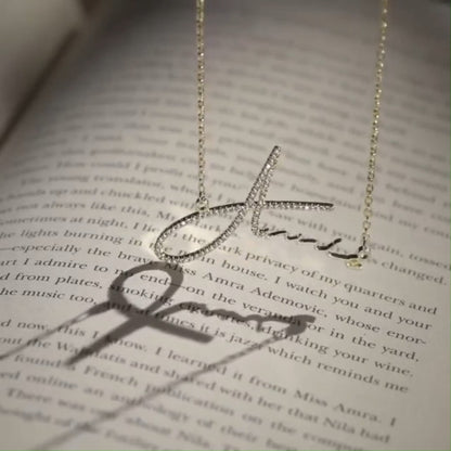 North & Pearl Refined Script Name Necklace product thumbnail 5