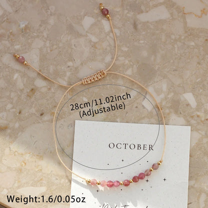 North & Pearl Dainty Birthstone Bead Bracelet product thumbnail 4