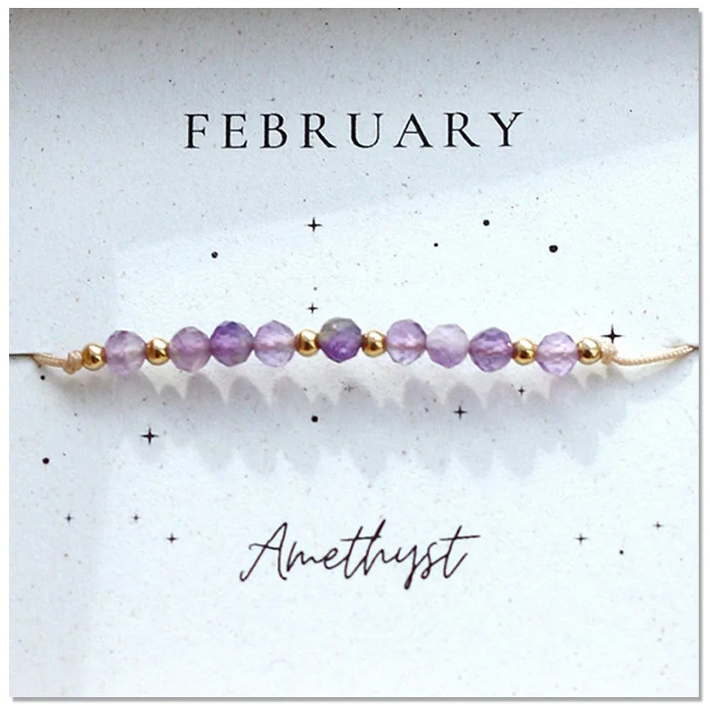 North & Pearl Dainty Birthstone Bead Bracelet product image