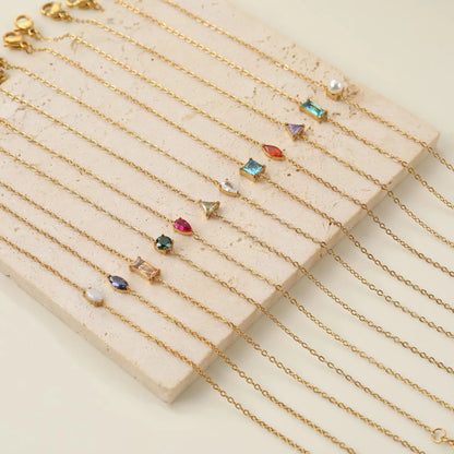 North & Pearl Marquise Birthstone Bracelet product thumbnail 1