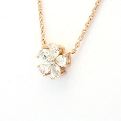 North & Pearl CZ Flower Pendant Necklace product thumbnail 2